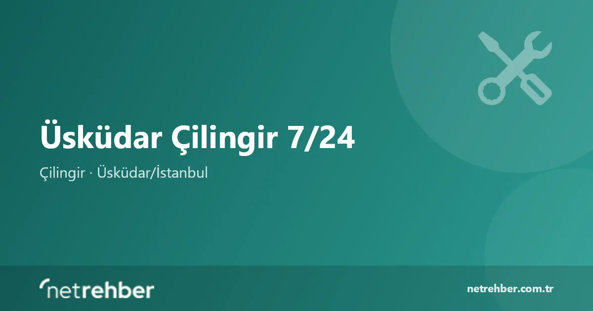 Üsküdar Çilingir 7/24 kapak görseli