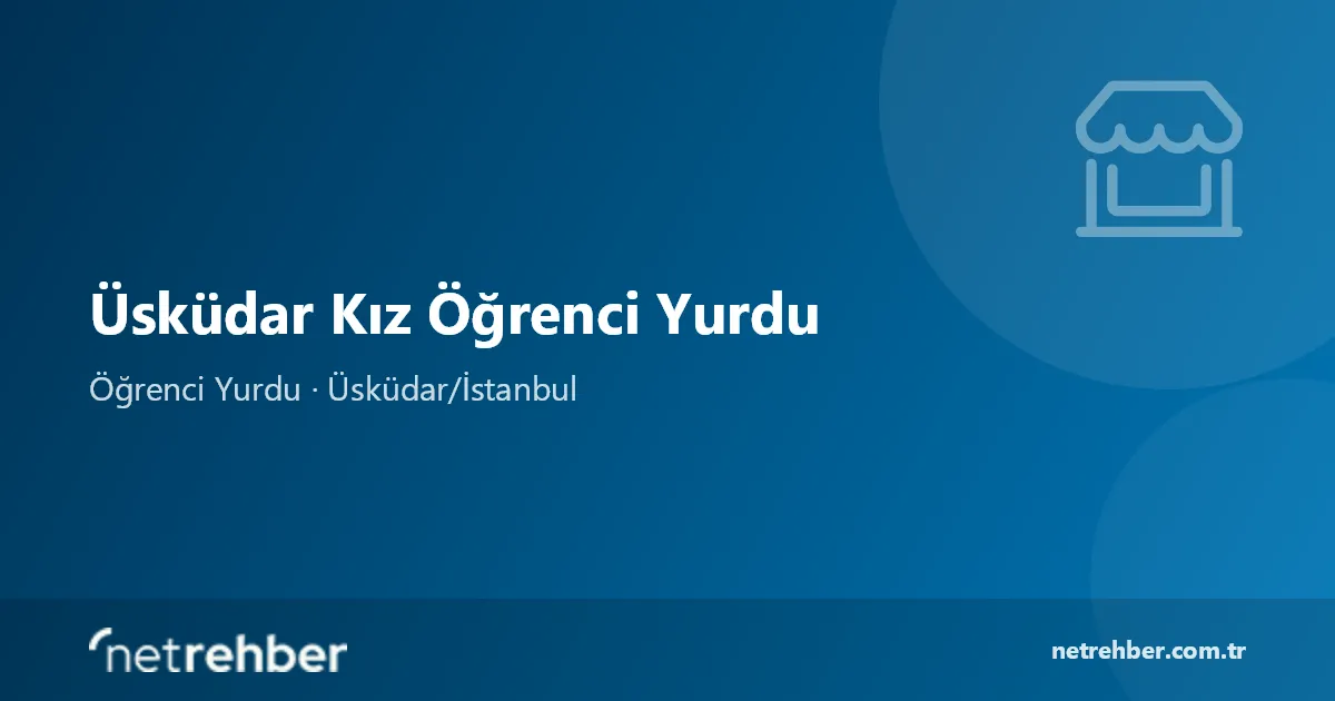 Üsküdar Kız Öğrenci Yurdu kapak görseli