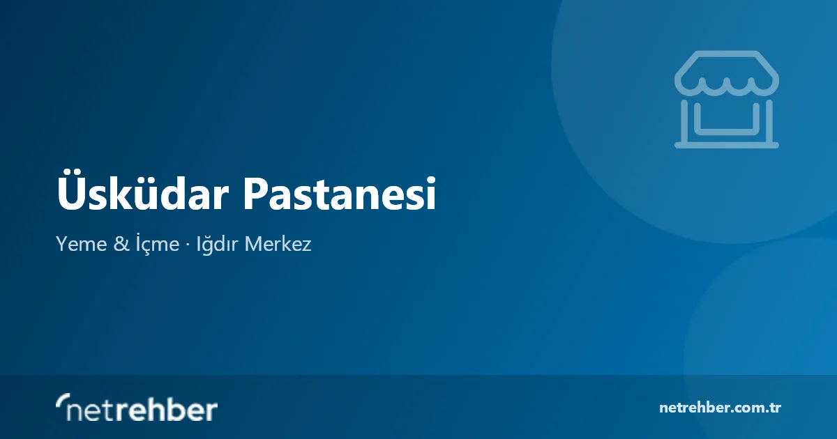 Üsküdar Pastanesi kapak görseli