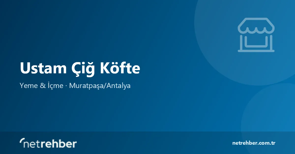 Ustam Çiğ Köfte kapak görseli