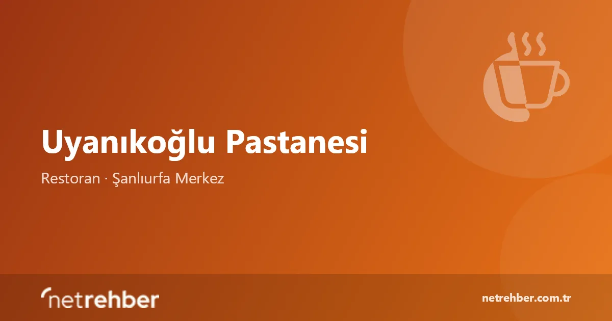 Uyanıkoğlu Pastanesi kapak görseli