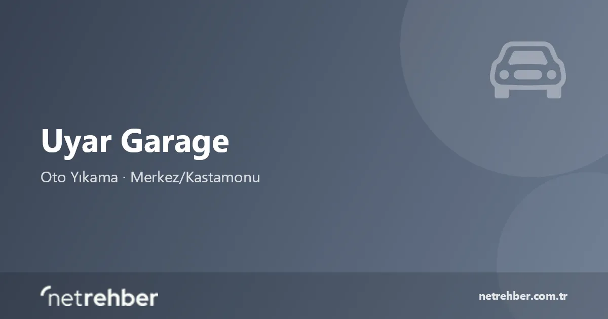 Uyar Garage kapak görseli