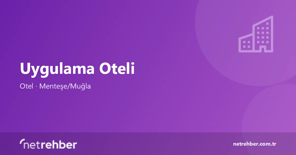 Uygulama Oteli kapak görseli