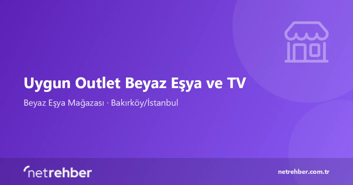 Uygun Outlet Beyaz Eşya ve TV kapak görseli