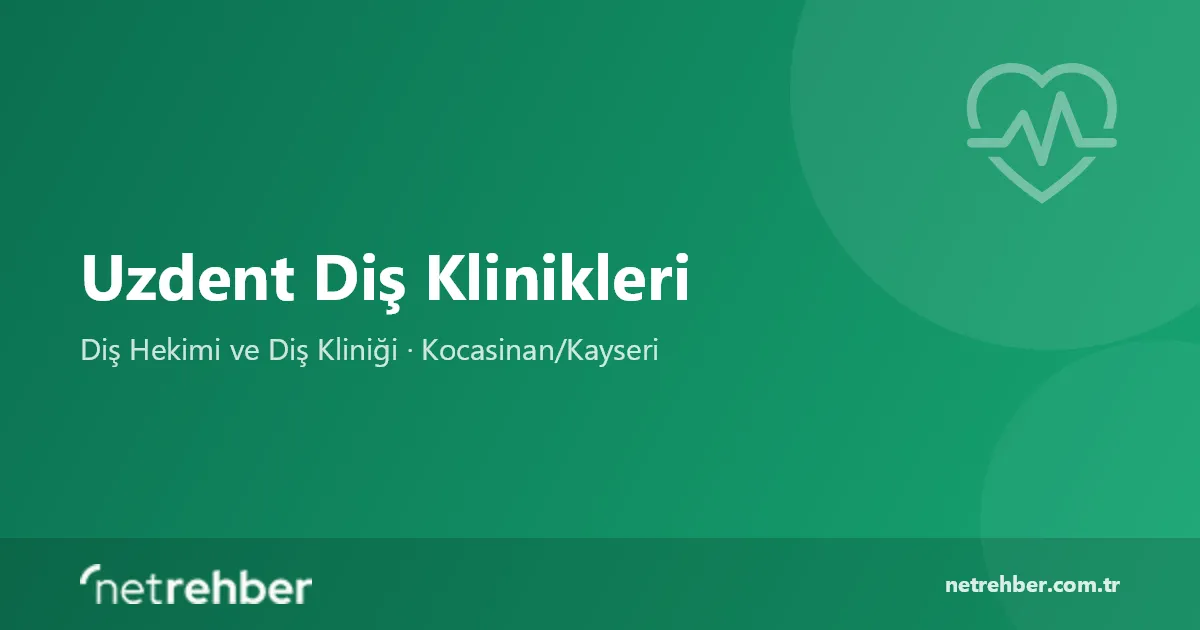 Uzdent Diş Klinikleri kapak görseli