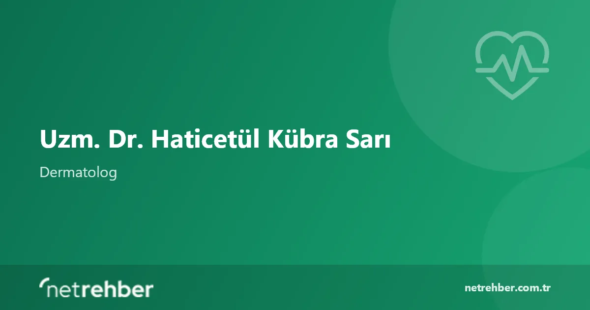 Uzm. Dr. Haticetül Kübra Sarı kapak görseli