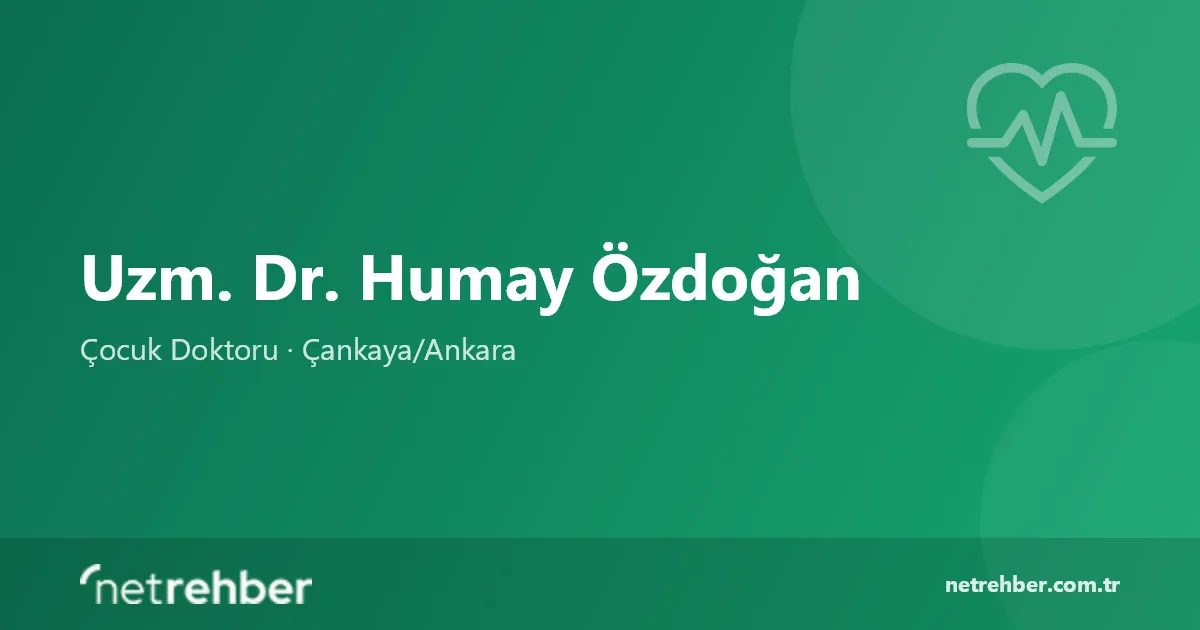 Uzm. Dr. Humay Özdoğan kapak görseli