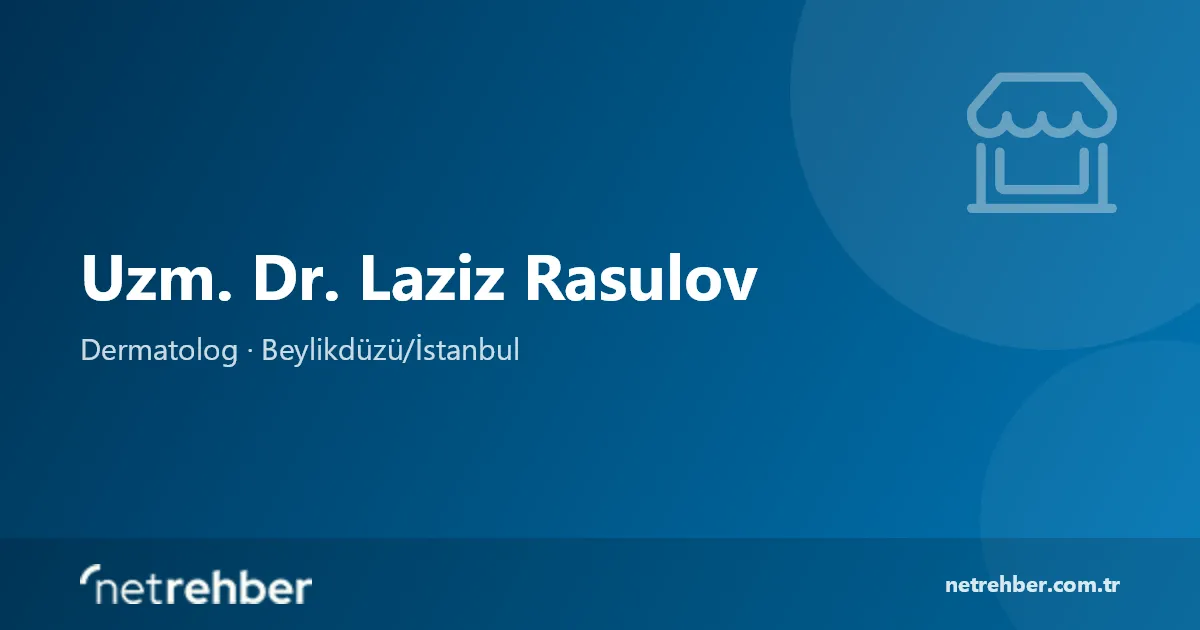 Uzm. Dr. Laziz Rasulov kapak görseli