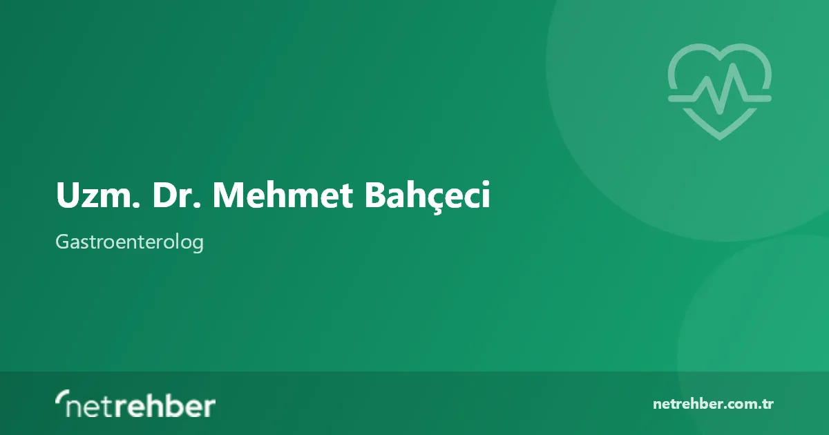 Uzm. Dr. Mehmet Bahçeci kapak görseli