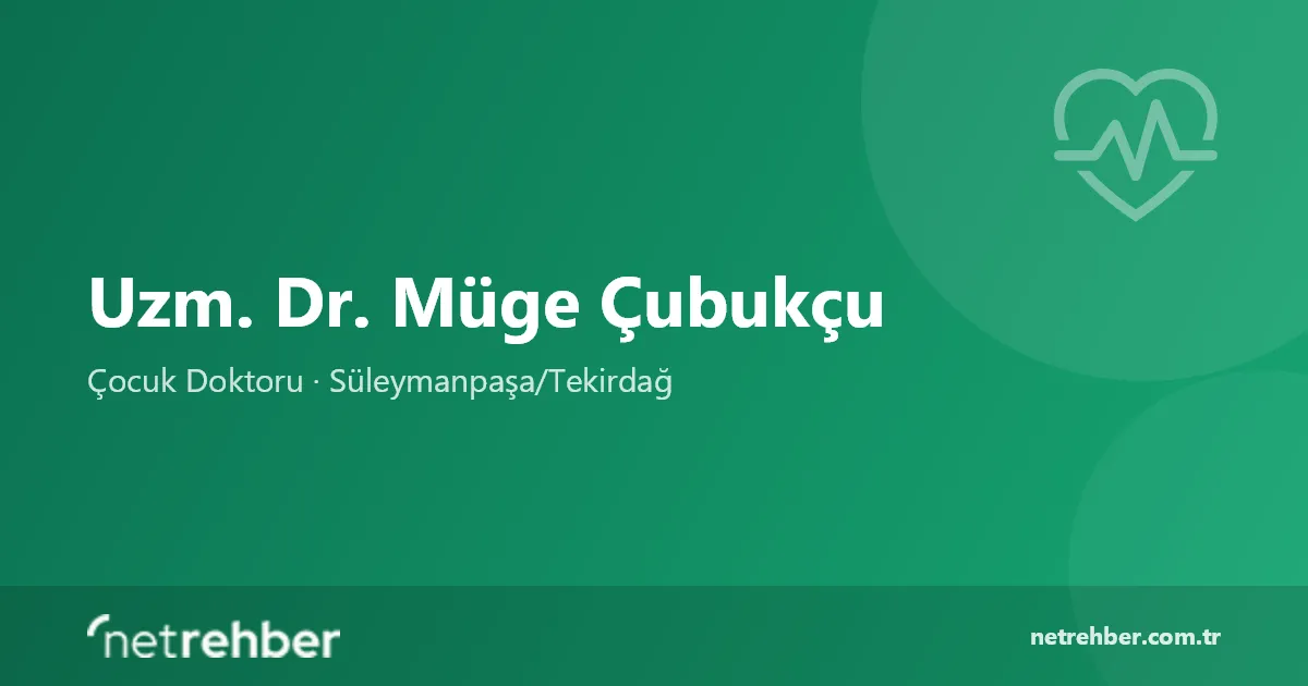 Uzm. Dr. Müge Çubukçu kapak görseli