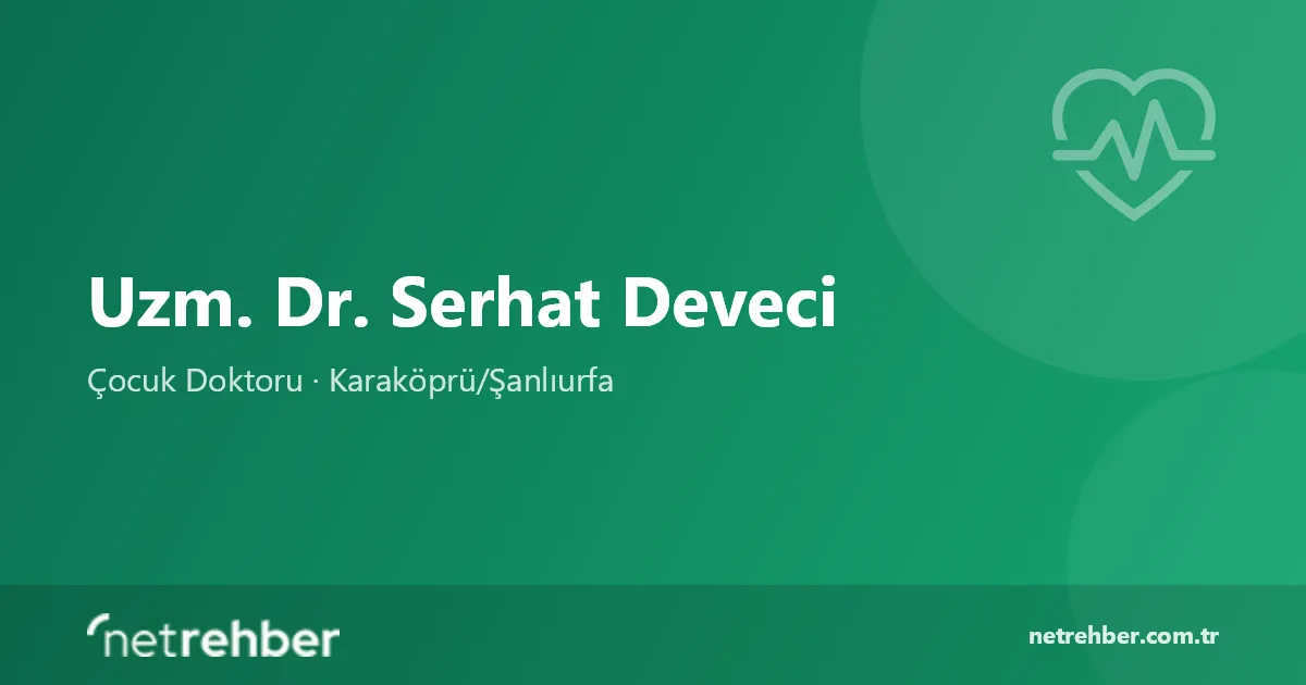 Uzm. Dr. Serhat Deveci kapak görseli