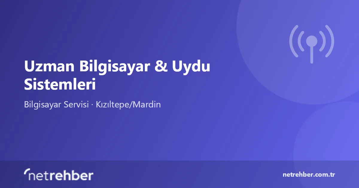 Uzman Bilgisayar & Uydu Sistemleri kapak görseli