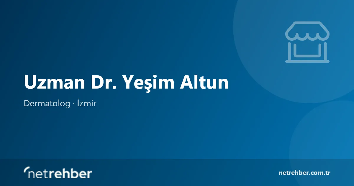 Uzman Dr. Yeşim Altun kapak görseli