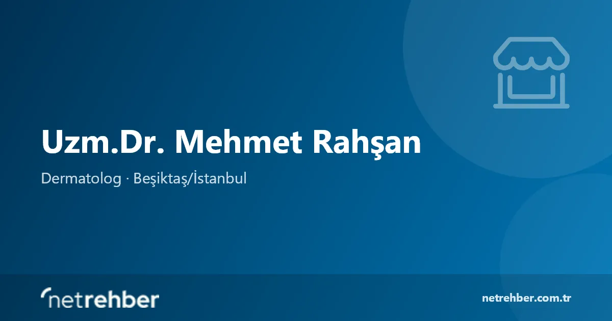 Uzm.Dr. Mehmet Rahşan kapak görseli