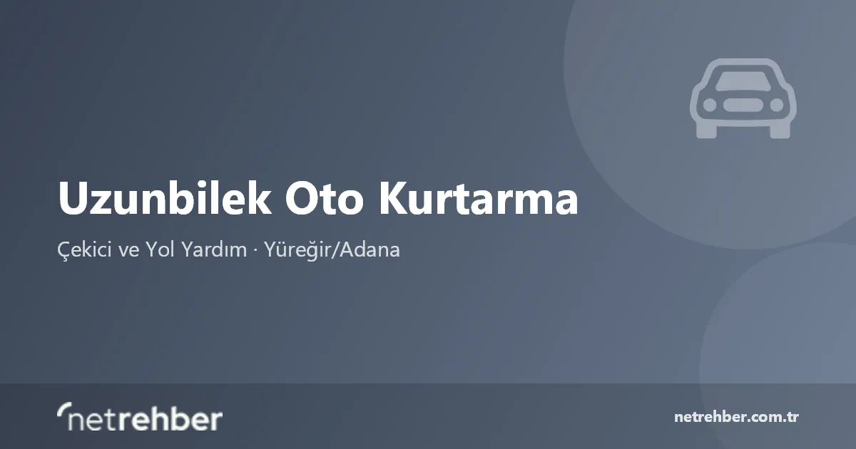Uzunbilek Oto Kurtarma kapak görseli
