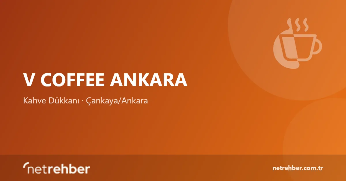 V Coffee Ankara kapak görseli