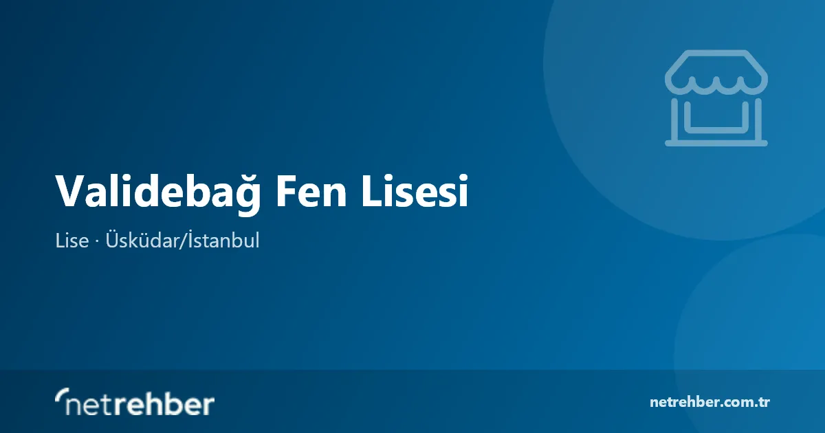 Validebağ Fen Lisesi kapak görseli