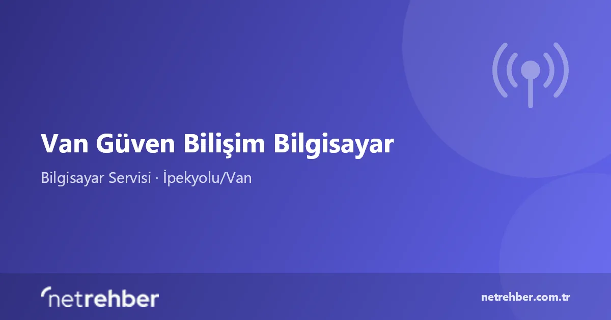 Van Güven Bilişim Bilgisayar kapak görseli