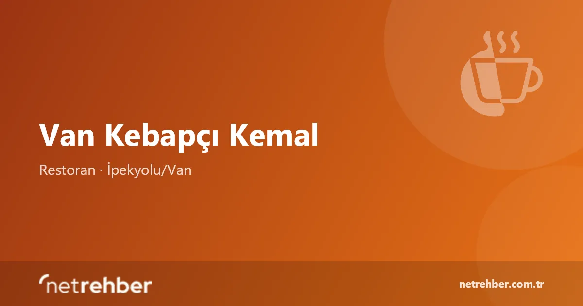 Van Kebapçı Kemal kapak görseli