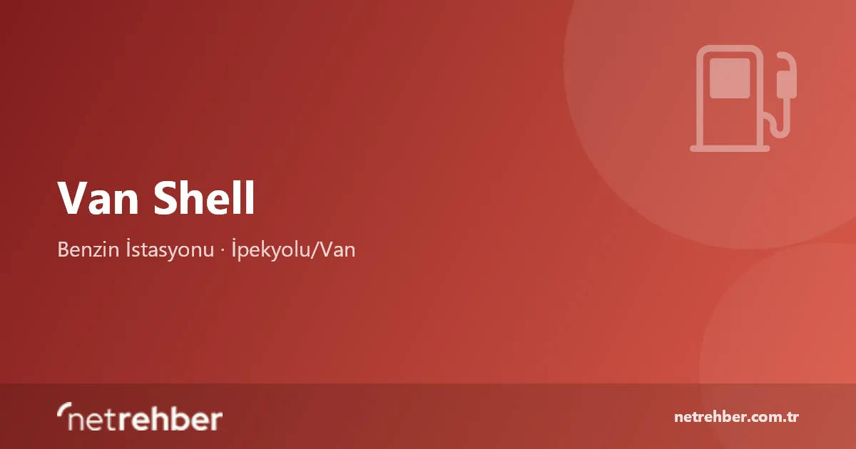 Van Shell kapak görseli