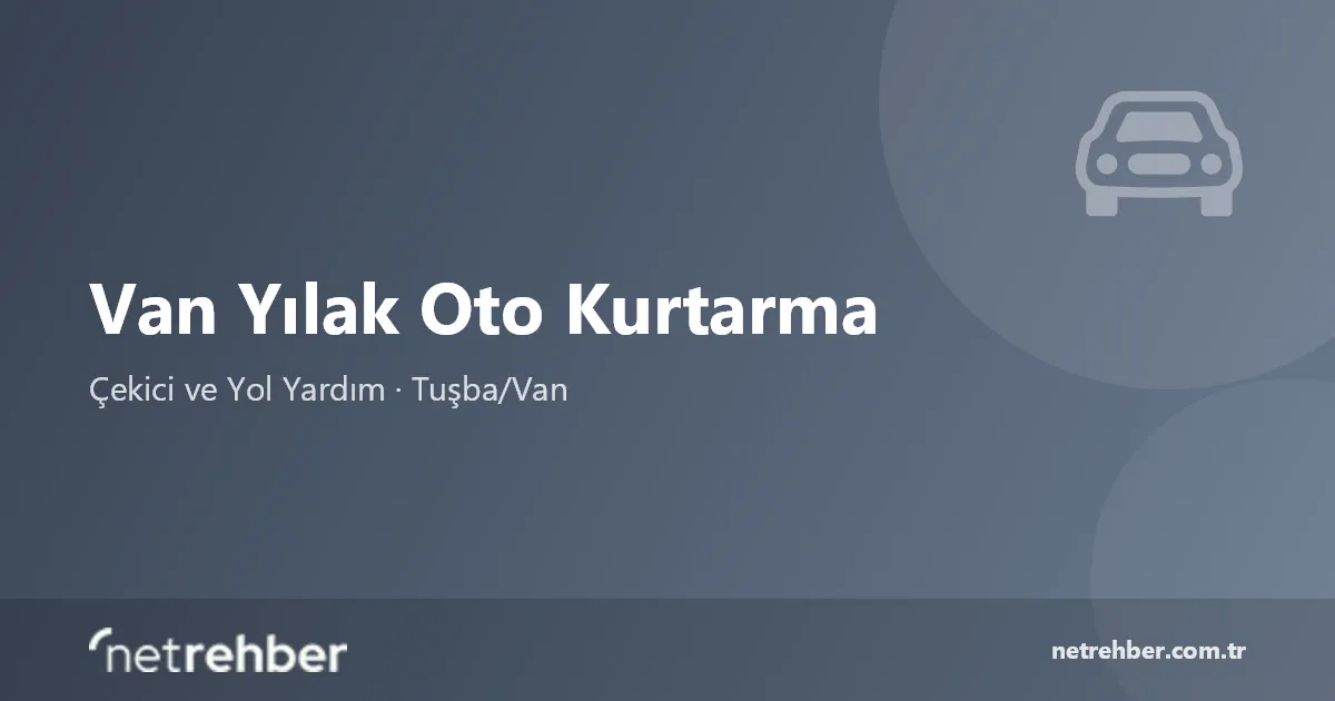 Van Yılak Oto Kurtarma kapak görseli