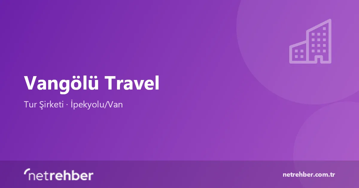 Vangölü Travel kapak görseli