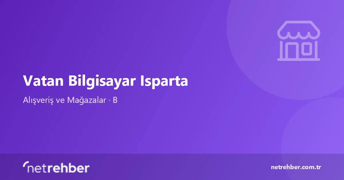 Vatan Bilgisayar Isparta kapak görseli