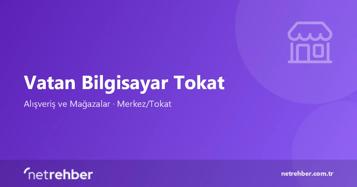 Vatan Bilgisayar Tokat kapak görseli