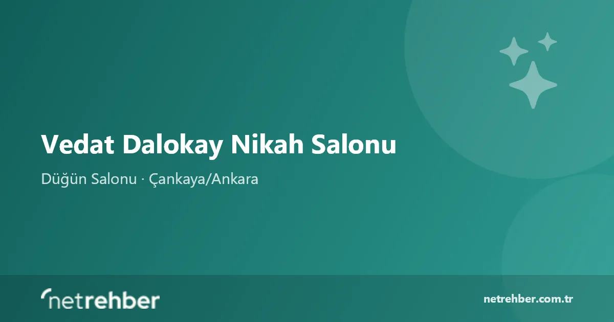 Vedat Dalokay Nikah Salonu kapak görseli