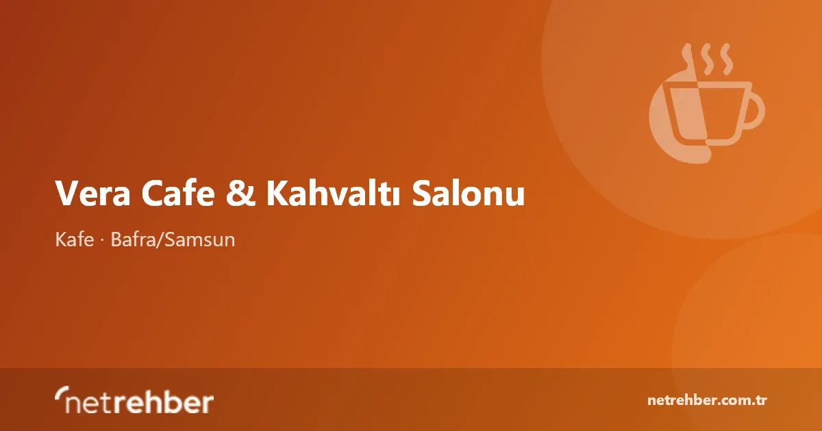 Vera Cafe & Kahvaltı Salonu kapak görseli