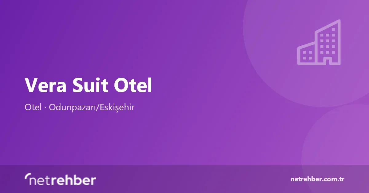 Vera Suit Otel kapak görseli