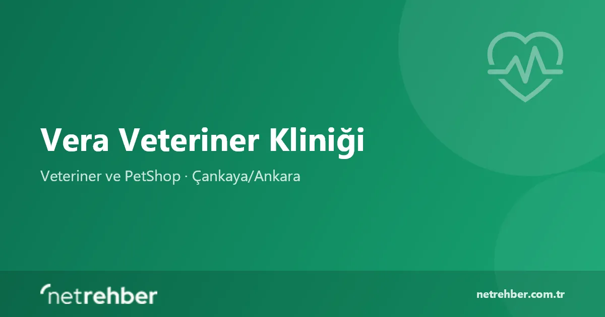 Vera Veteriner Kliniği kapak görseli