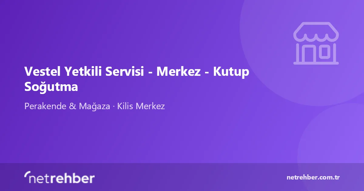 Vestel Yetkili Servisi - Merkez - Kutup Soğutma kapak görseli
