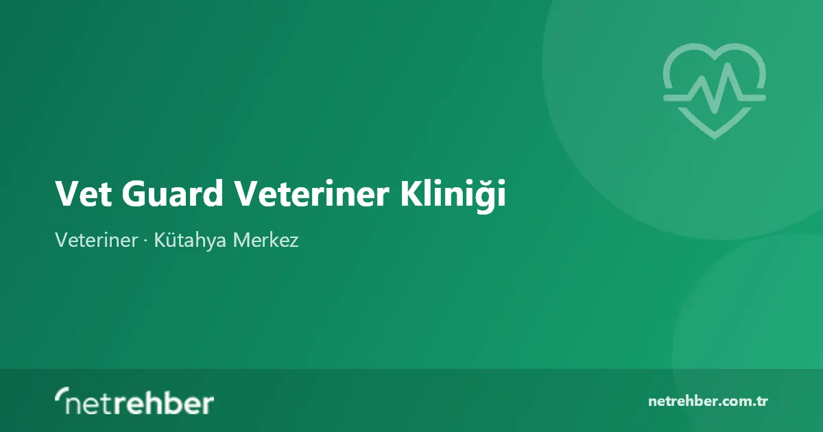 Vet Guard Veteriner Kliniği kapak görseli