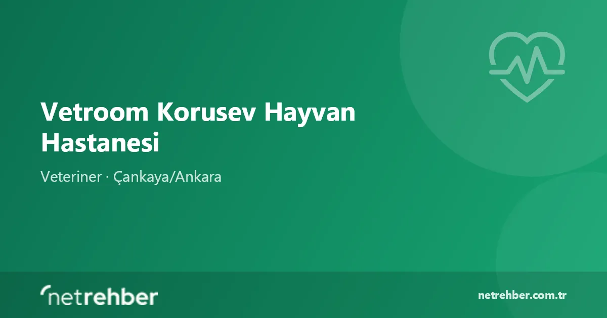 Vetroom Korusev Hayvan Hastanesi kapak görseli