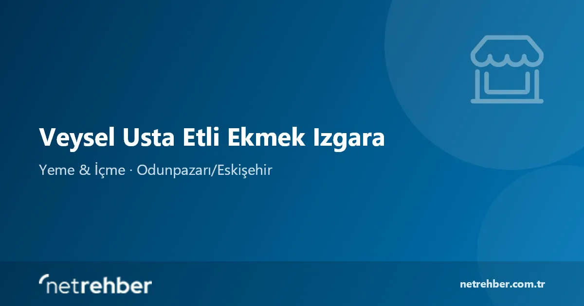 Veysel Usta Etli Ekmek Izgara kapak görseli