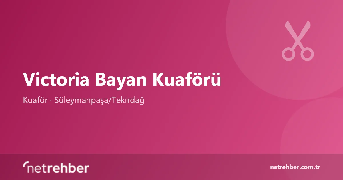 Victoria Bayan Kuaförü kapak görseli
