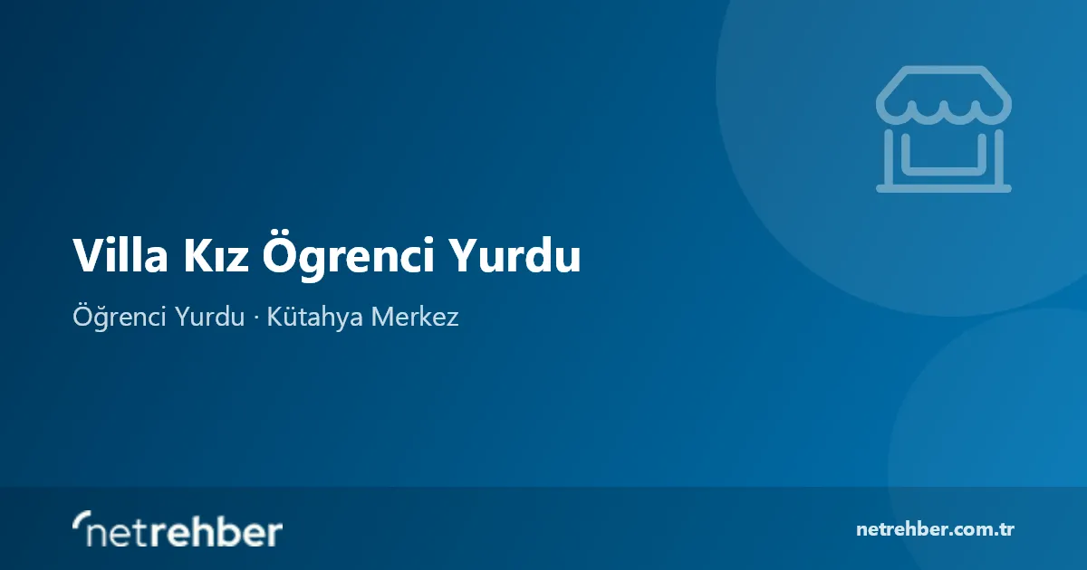 Villa Kız Ögrenci Yurdu kapak görseli