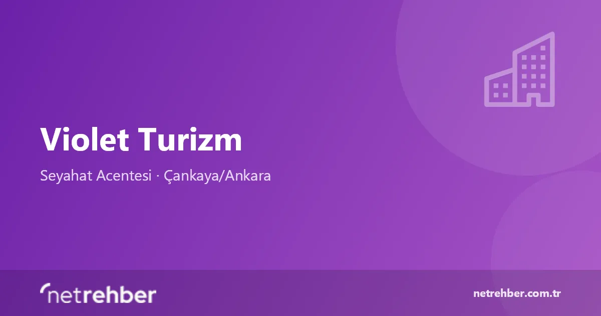 Violet Turizm kapak görseli