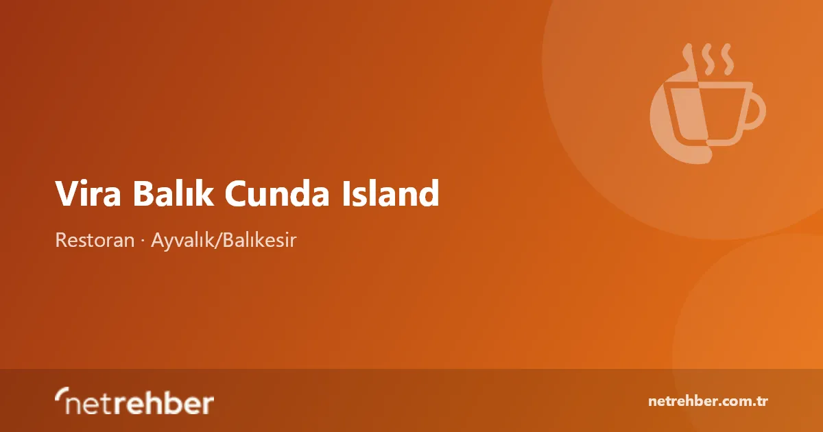 Vira Balık Cunda Island kapak görseli