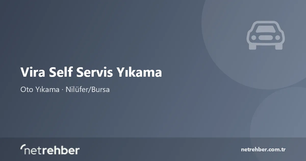 Vira Self Servis Yıkama kapak görseli