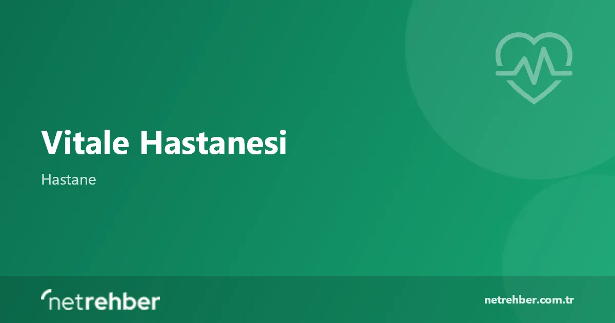 Vitale Hastanesi kapak görseli