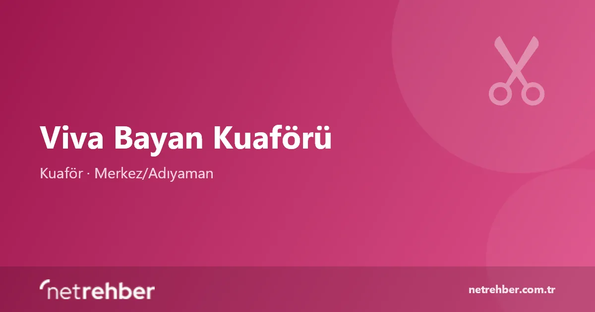 Viva Bayan Kuaförü kapak görseli