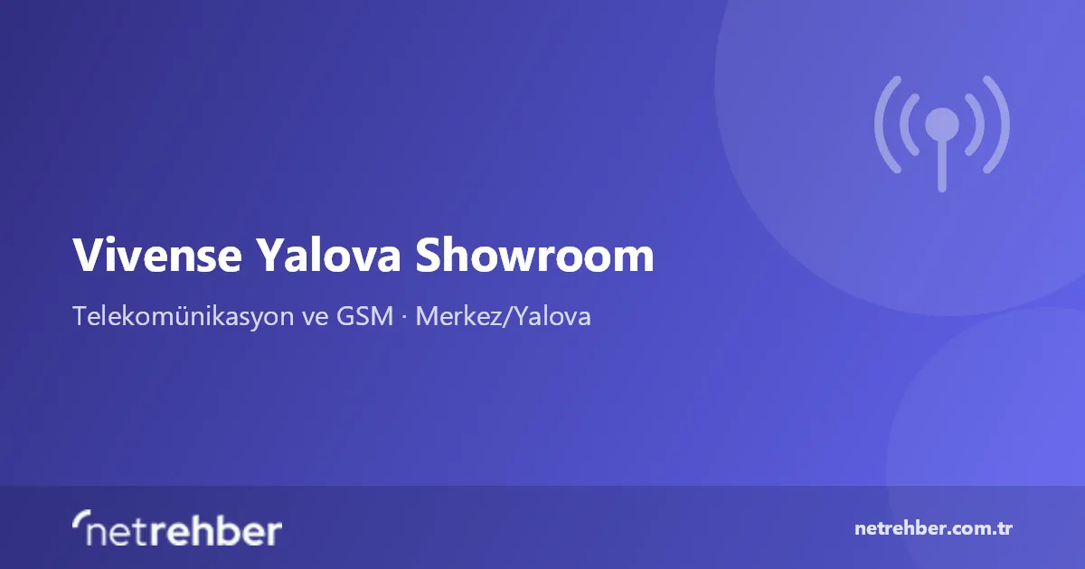 Vivense Yalova Showroom kapak görseli