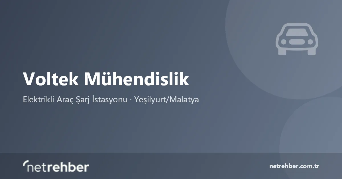 Voltek Mühendislik kapak görseli