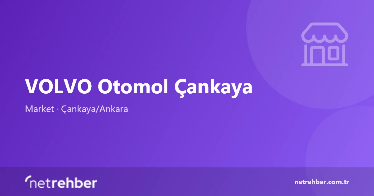 VOLVO Otomol Çankaya kapak görseli
