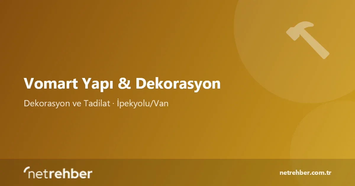 Vomart Yapı & Dekorasyon kapak görseli