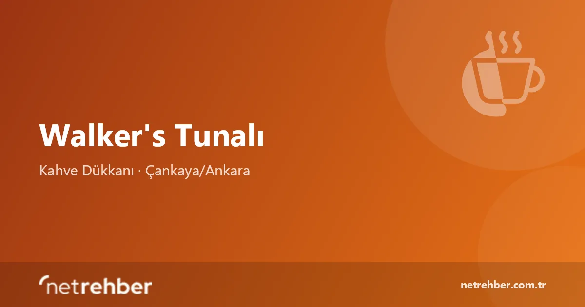 Walker's Tunalı kapak görseli