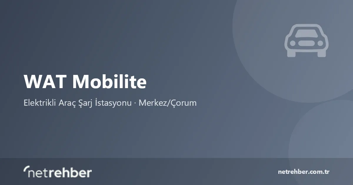 WAT Mobilite kapak görseli