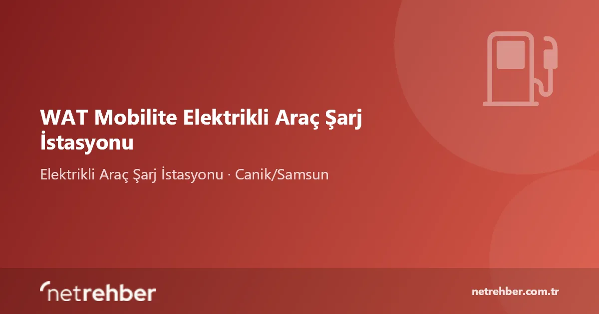 WAT Mobilite Elektrikli Araç Şarj İstasyonu kapak görseli